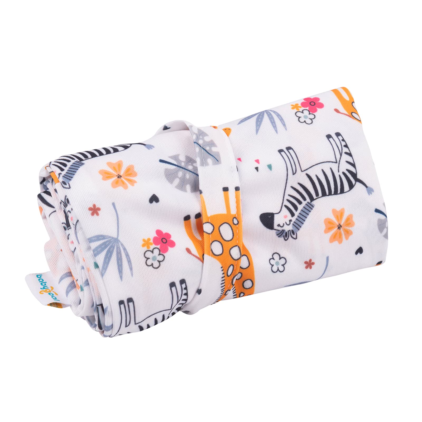 Babygoal Nass- und Trockentaschen für Babywindeln, waschbare Reisetaschen, Strand, Pool, Turnbeutel für Badeanzüge und nasse Kleidung, mit Zwei Reißverschlusstaschen, Giraff und Bär, Travel