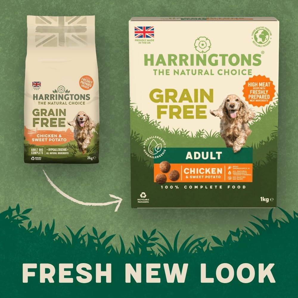 Harringtons Complete Grain Free Hypoallergenic Chicken & Sweet Potato Dry Adult Dog Food 1kg - Made with All Natural Ingredients - 5
