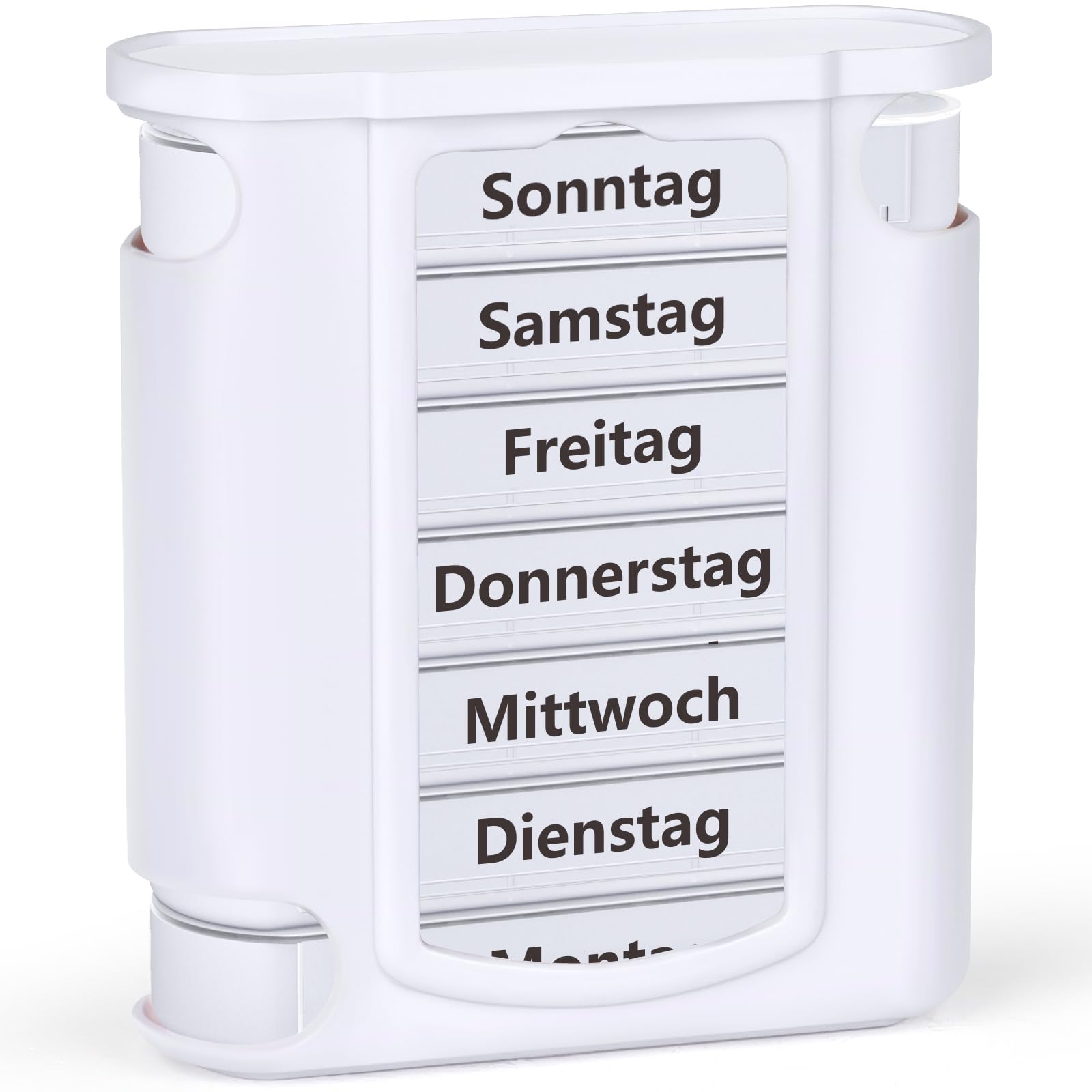Opret 7-Tage Tablettenbox mit 4 Fächern für Morgens, Mittags, Abends und Nachts - Medikamentenbox, Pillenbox, Tabletten Organizer, Supplement Box