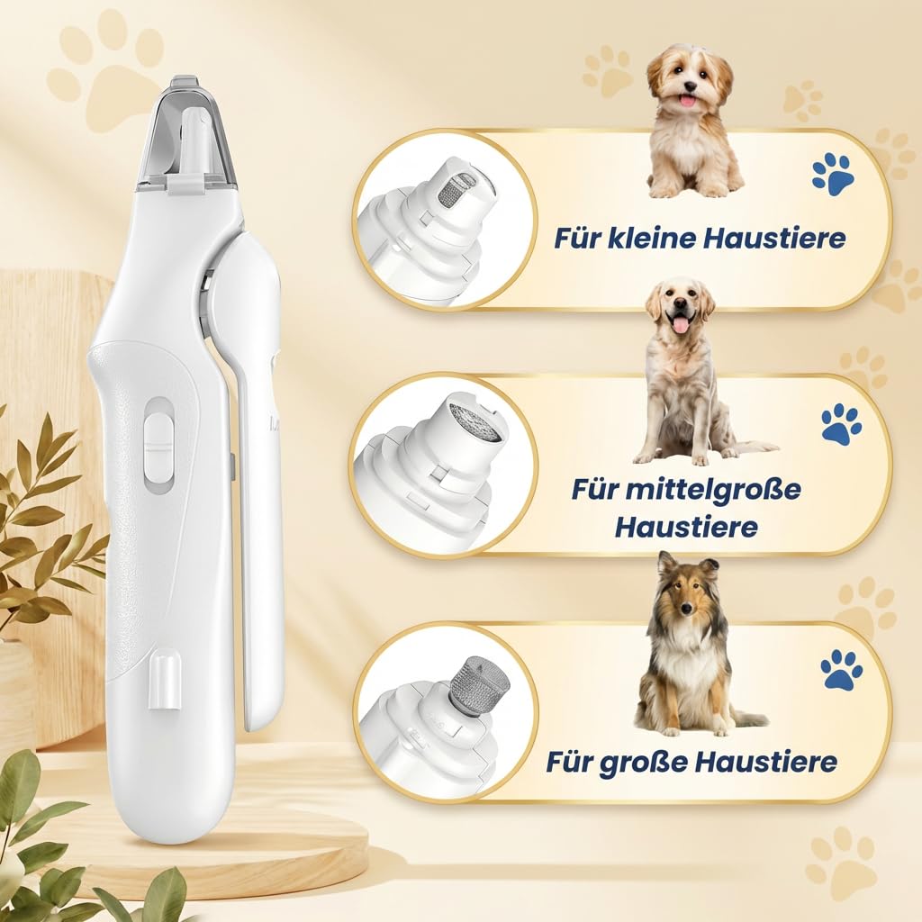 Dr.Pfoten LichtSchere Pro——Hunde Krallenpflege Werkzeug Mit LED Beleuchtung Fuer Komfortable Anwendung Im Alltag (Weiß) - 5