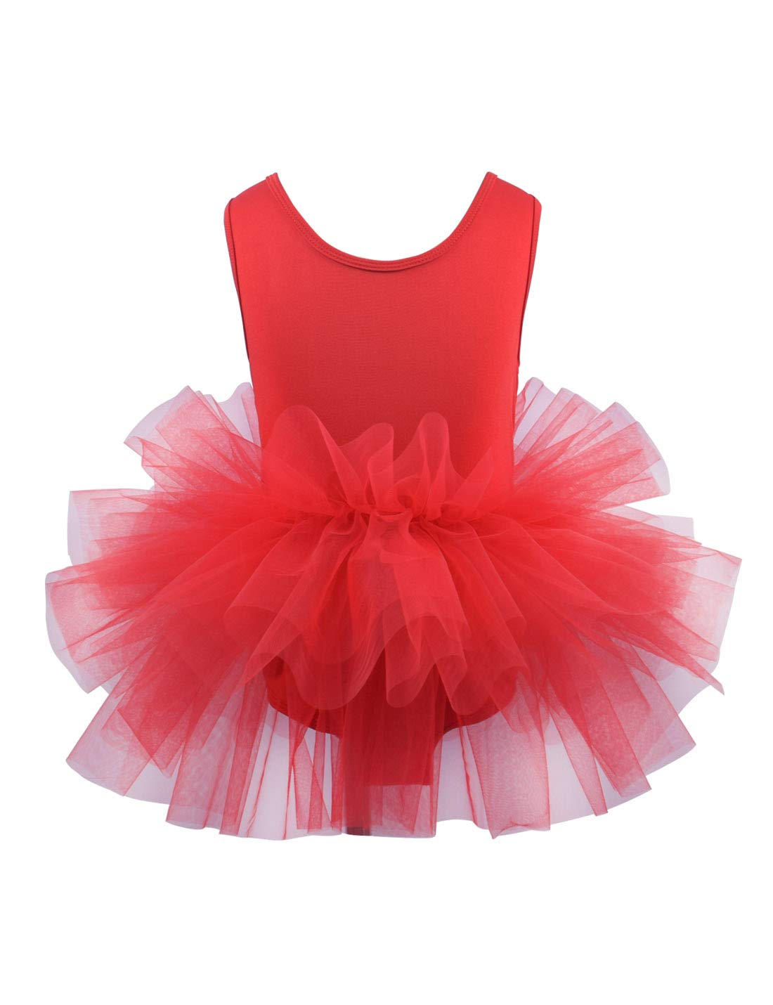 Tutu.kk Girls' Camisole Dance Tutu Leotard with Fluffy 4-Layers Ballet Dress for Ballerina (12 Months - 7 Years)