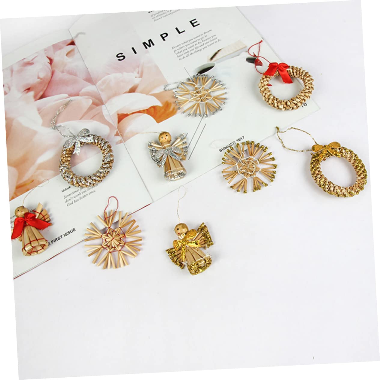 OUNONA 12sätze Teiliges Weihnachtsdeko Aus Festliche Für Weihnachtsbaum Edle Weihnachts-Pendants Für Stimmungsvolle Raumgestaltung