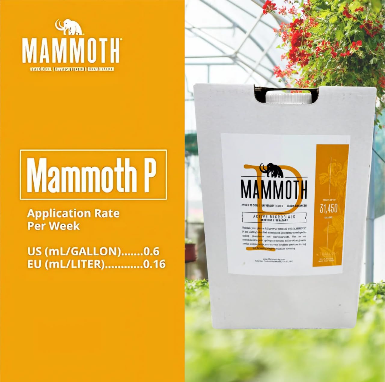 Amazon.com : Mammoth Organic Bloom Booster | Mammoth P Organic