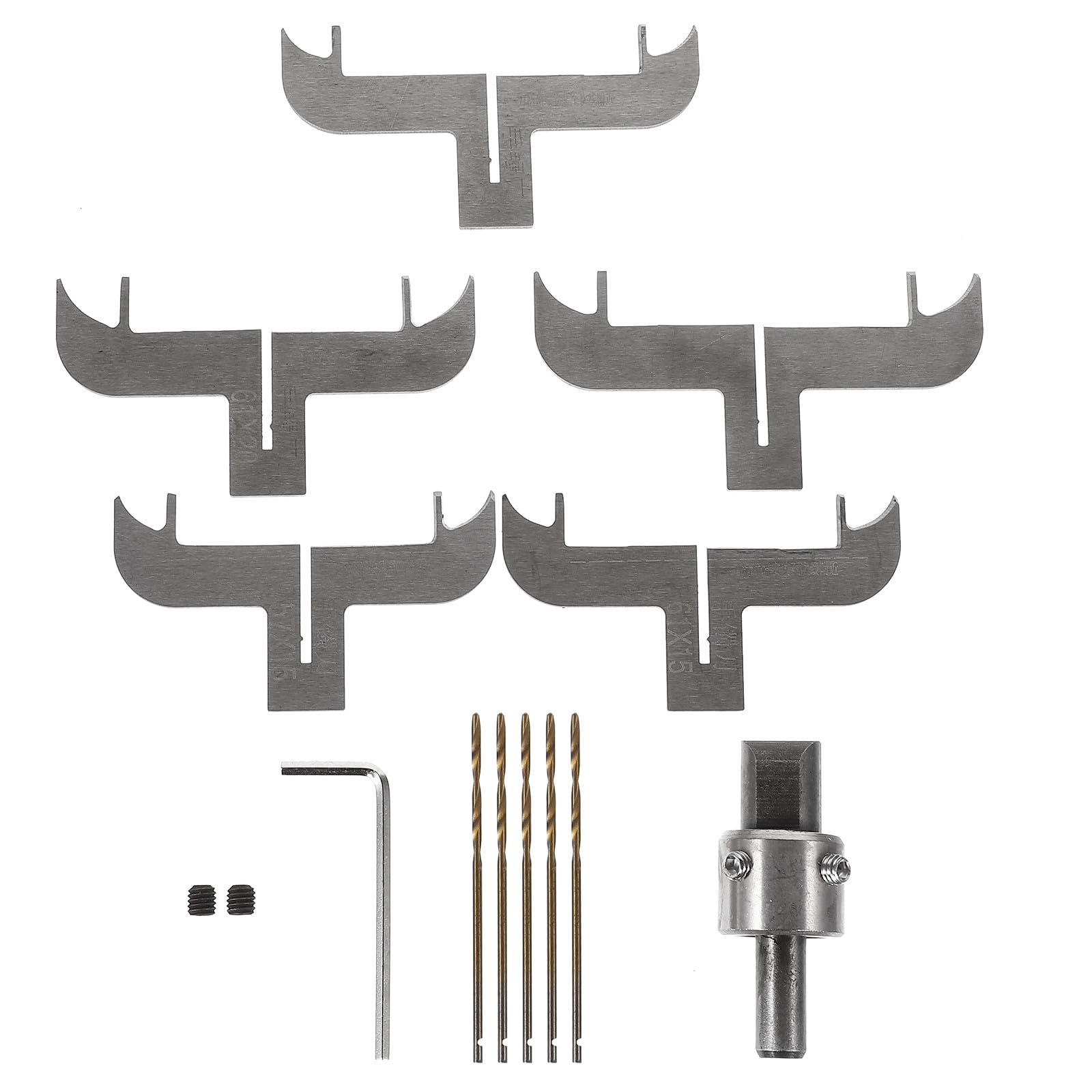 Kit de Fresas para Pulseras de Madera Brocas de Acero Duradero para Fresadora Cnc, Accesorios para Molduras de Carpintería, Herramienta para Hacer Anillos y Círculos de Madera,