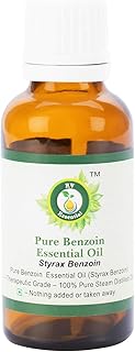 Benzoin Essential Oil | Styrax Benzoin | Styrax Benzoin Essential Oil | 100% Pure Natural | Steam Distilled | Therapeutic Grade | 100ml | 3.38oz By R V Essential