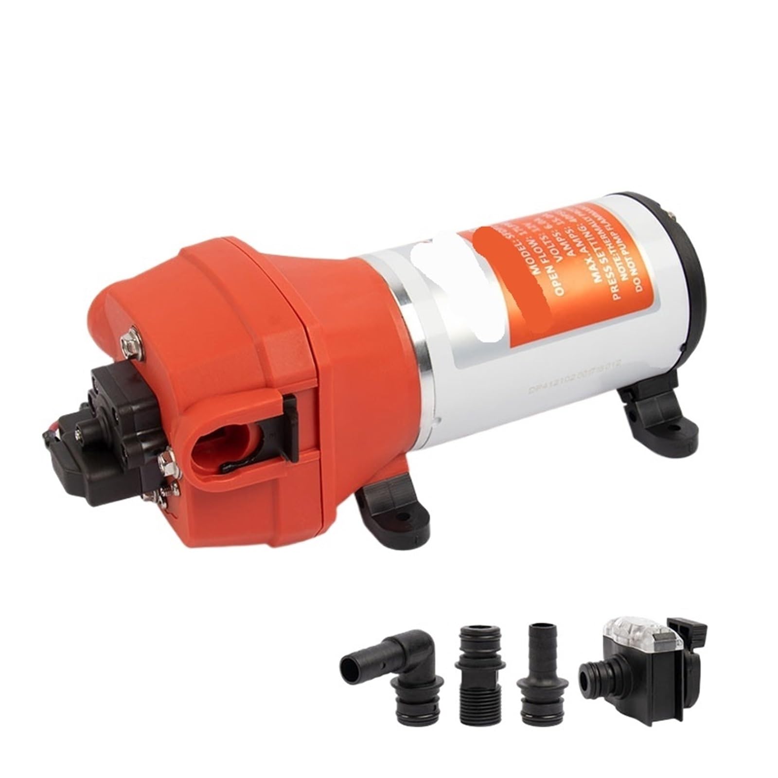 Diaphragm Pump, Diaphragm Pumps, Marine Water Pump 12V 24V Self Priming Electric Yacht Boat RV Caravan High Pressure(24V Long)