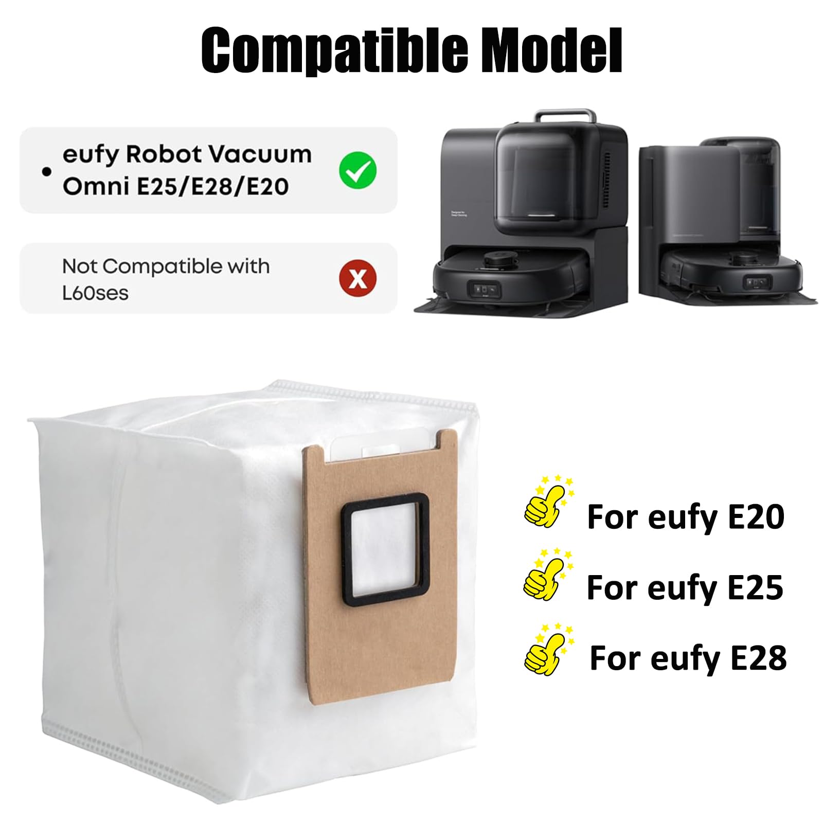 Eufy Robot Vacuum Omni E25 ホワイト＋ダストバッグ3 Amazon.co.jp: Anker Eufy 交換用 紙パック Robot Vacuum Omni E25 / 3