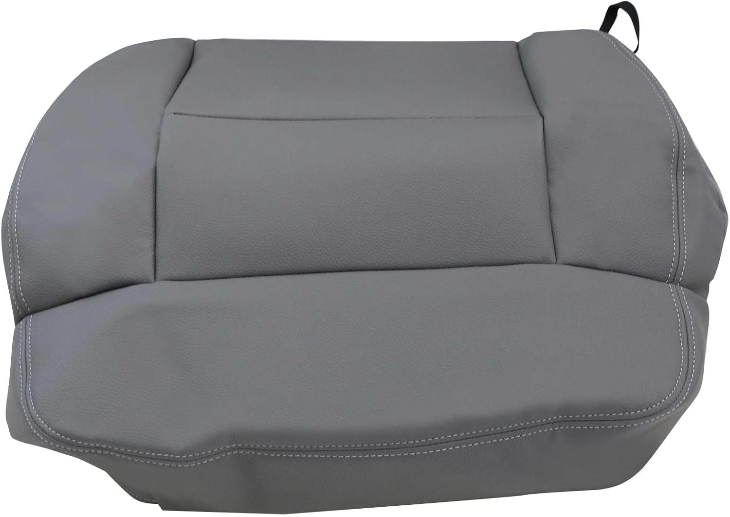 SecosAutoparts Passenger Side Bottom Replacement Leather Seat Cover Med Flint Gray Compatible with Ford F-150 2004 2005 2006 2007 2008