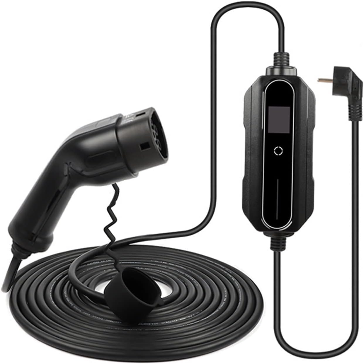 Cavo di ricarica per veicoli elettrici per uso domestico, lungo 5 m, caricabatterie per auto elettriche da 3,5 kW compatibile con stazione di energia solare