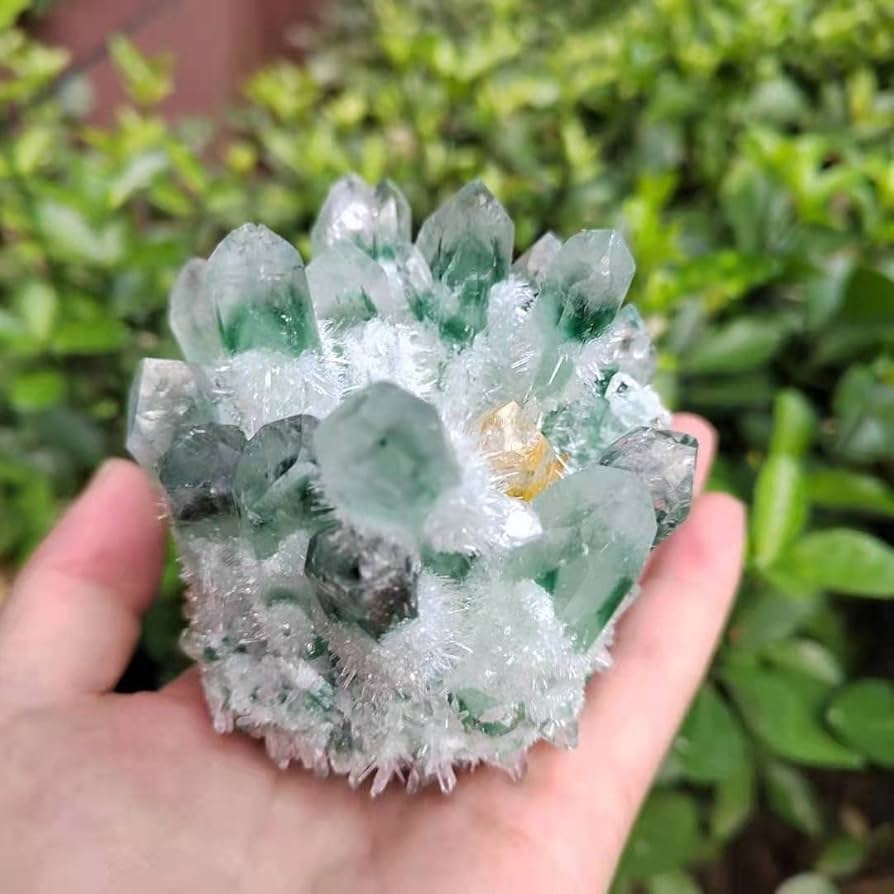 水晶 クラスター シトリンファントム 天然石 5.4Kg シトリン水晶ファントム 六角柱 t719-4272 : 誠安天然石