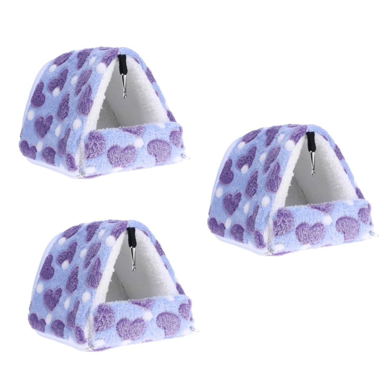 Angoily 3pièces Lit Douillet Amovible pour Hamster Nid Coton Chaud pour Animaux De Compagnie