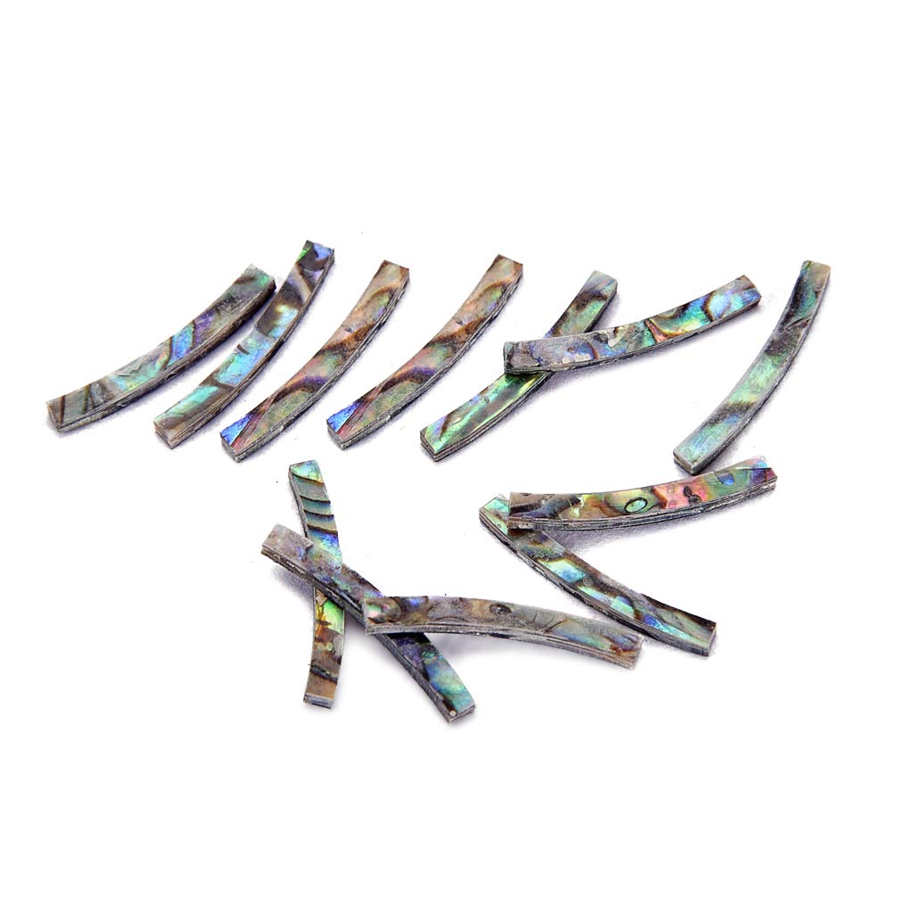 Abaodam 10 Stuks shell inlegmateriaal aangepaste gitaarstickers abalone
