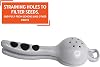 Imusa USA, Exprimidor de limón/lima gris, talla única, plateado (J100-00290) | Diseño USA, acento gris, prensa de cítricos manual, para exprimir frutas cítricas, construcción de aluminio duradero 7