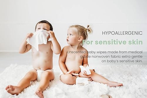 Miniatura 5 de Parasol Clean+Pure Toallitas naturales para bebés, 99.9% de agua de ósmosis inversa, pH equilibrado, toallitas hipoalergénicas, a base de plantas,