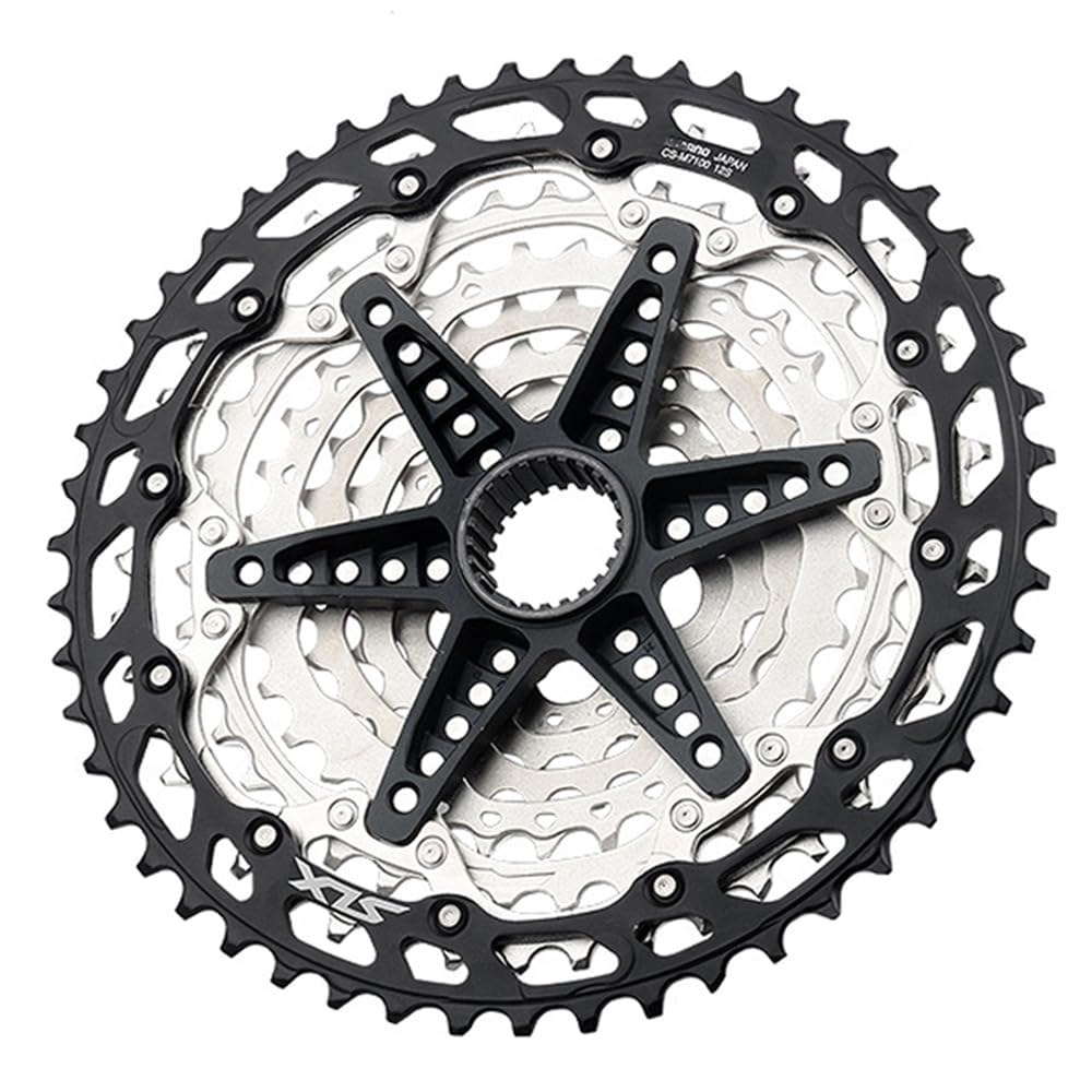 DEORE M6100 SLX CS-M7100 XT M8100 12-Gang-Kettenrad kompatibel mit Shimano 10-51T Zahnrädern Mountainbike Freilauf Fahrrad Micro Spline Kassette
