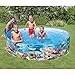 Intex 58472EP SnapSet Kiddie 8 x 8 Foot Instant Backyard Swimming Pool for Kids 3 Years Old and Up with Repair Patch, Deep Sea Blue (2 Pack)