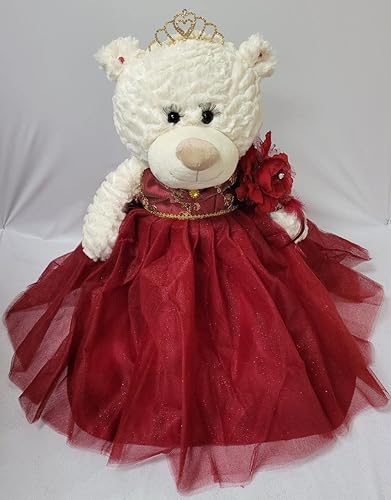 KINNEX COLLECTIONS SINCE 1997 B16631-7G - Última muñeca de quinceañera con vestido de quinceañera B16631-7G Burgundy - borde dorado