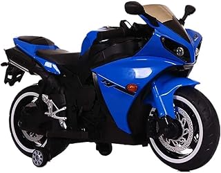 موتوسيكل بثلاث عجلات يعمل بالبطارية 12 فولت - لون أسود وأزرق