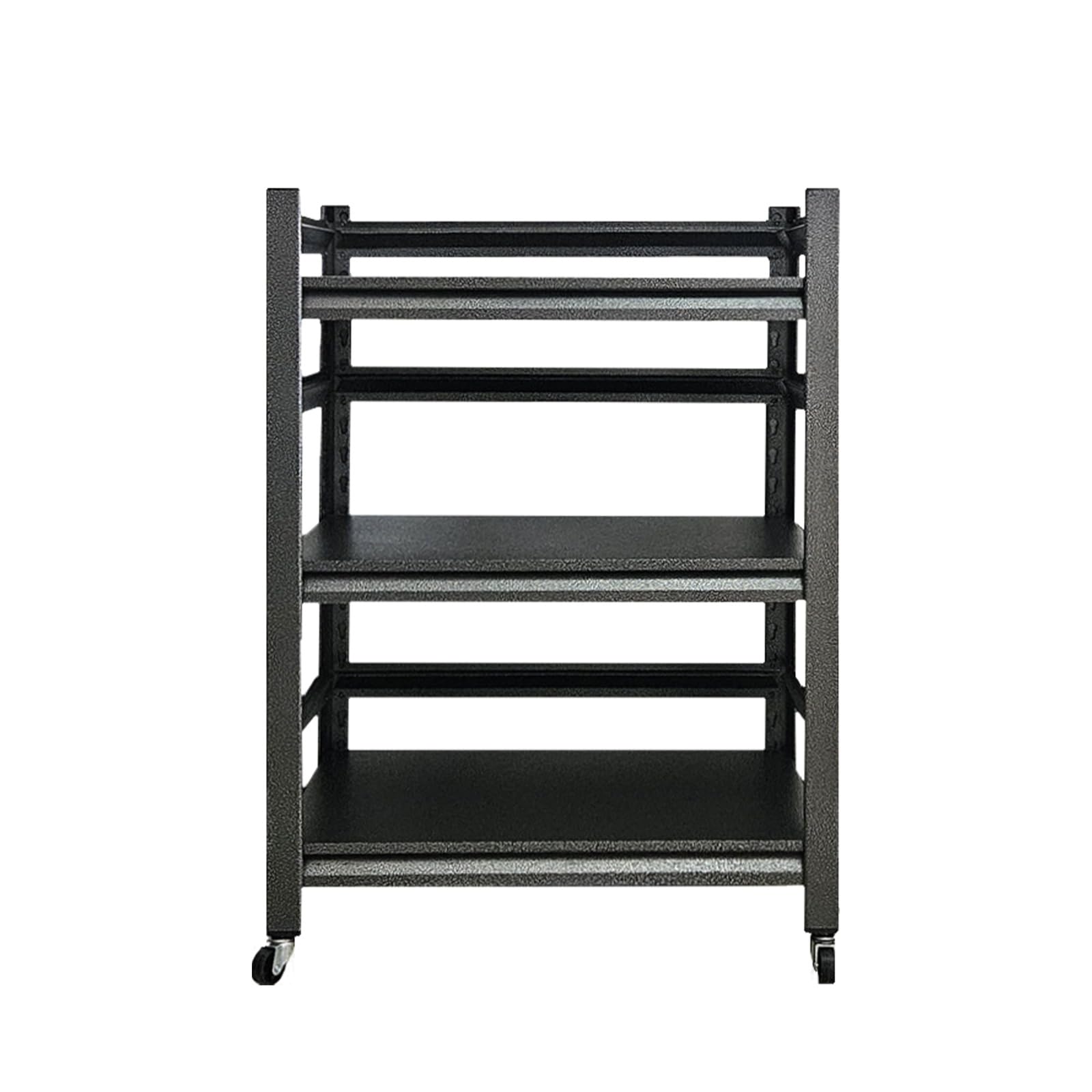 Estantería Metalica Pesada,Estantería de Negra Almacenaje Industrial para Garaje,3 Estantes Ajustables,Estante para Neumáticos para Garajes/Cocinas/Oficinas(Size:60x40x80cm)