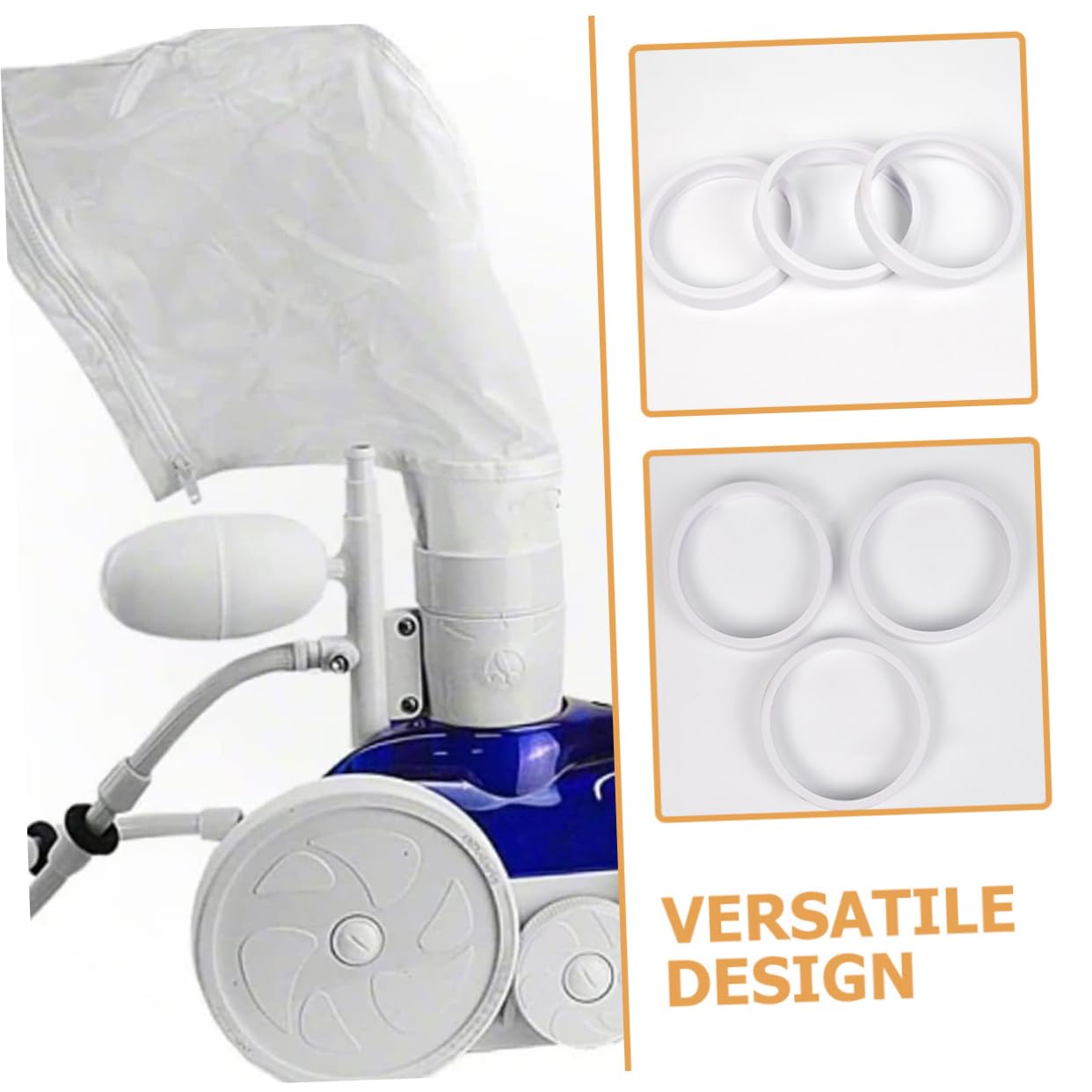 VANZACK 6piezas Ruedas De para Limpiadores De Piscina Accesorios De Neumáticos para Equipos De Limpieza De Compatible