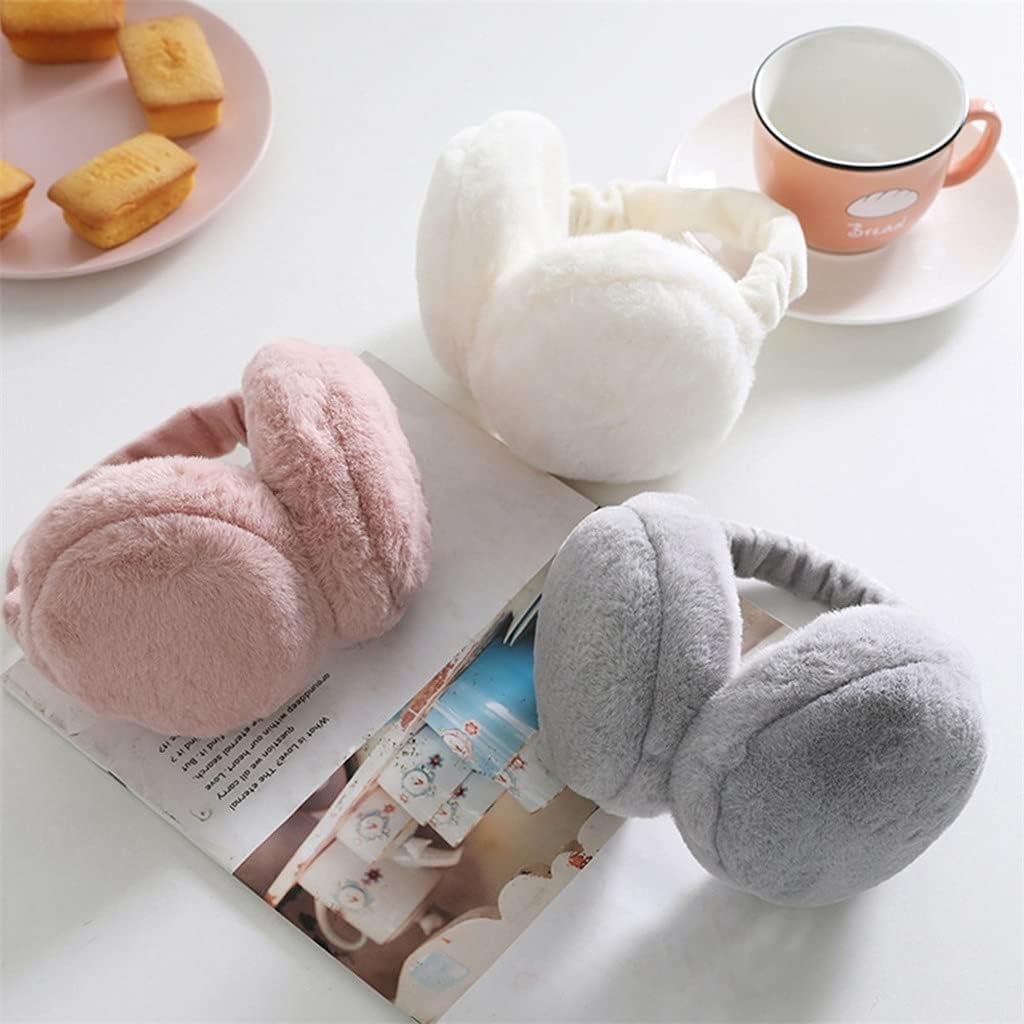 ZUMAHA Orejeras Plegables Orejeras de Invierno Cubierta de Oreja de Felpa Suave Auriculares cálidos Calentadores de oídos elásticos y cómodos
