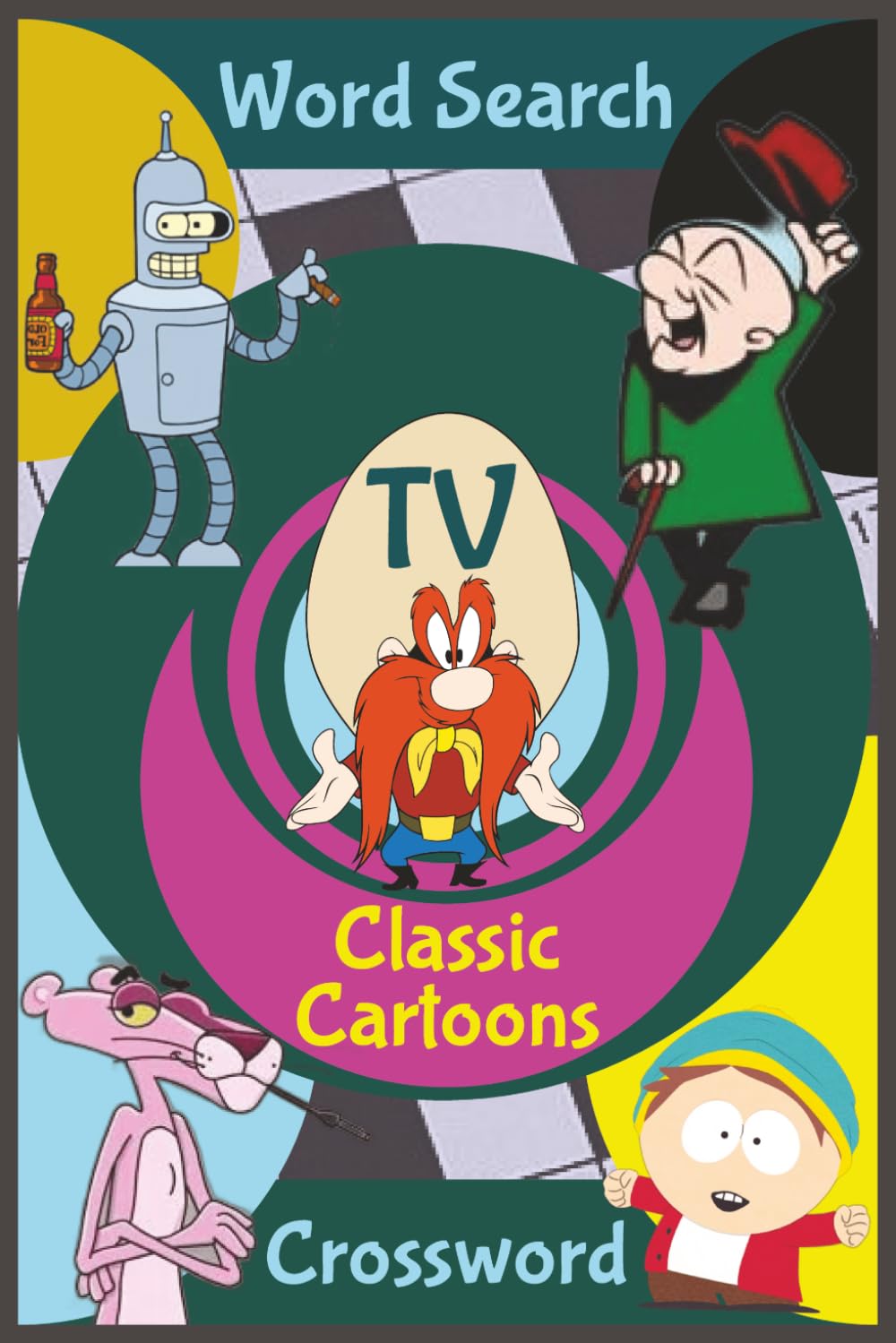 Classic TV Crossword & Word Search Book: A Gentle Break From Screens With Beloved Cartoon Favorites