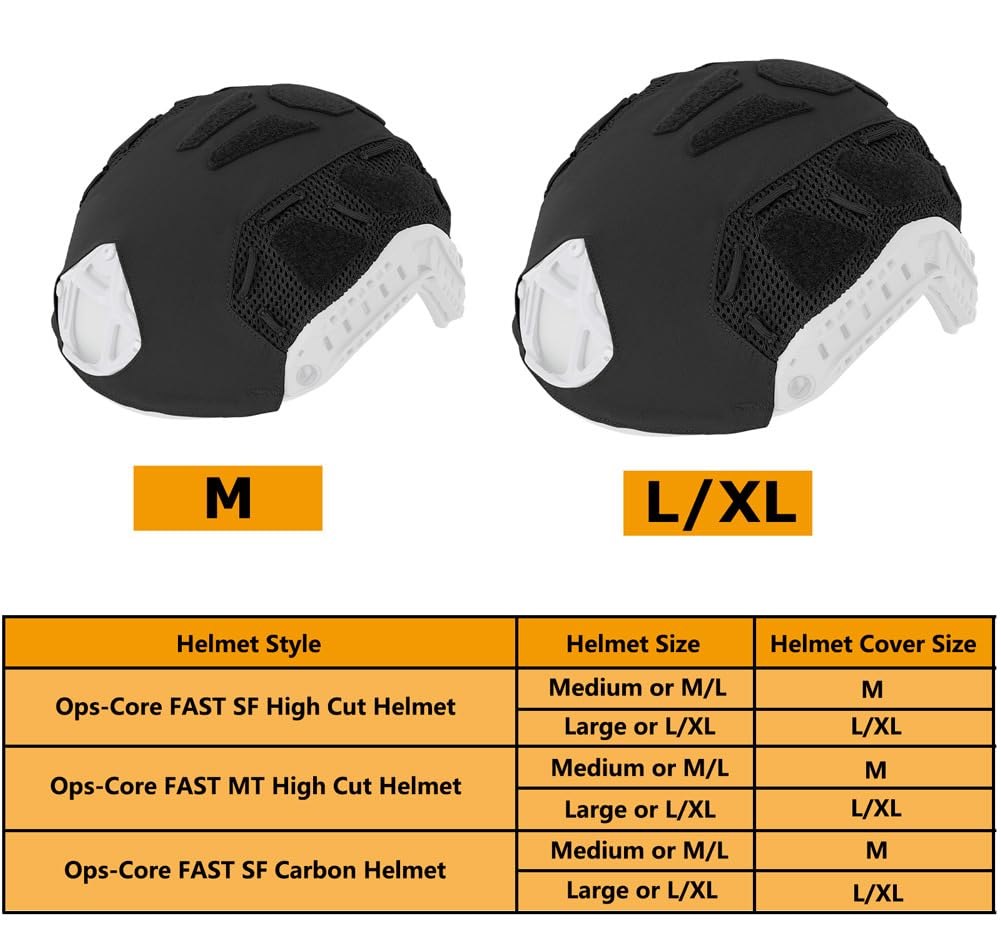 Funda táctica para casco rápido marítimo talla M L XL airsoft paintball