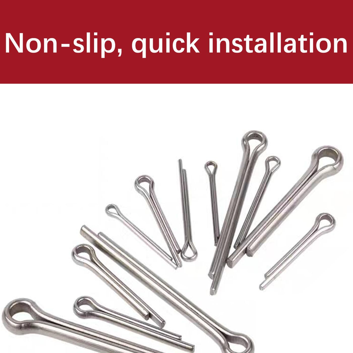 Zestaw 330 sztuk zawleczek ze stali nierdzewnej M1, M1.5, M2, M2.5, M3, M4, M5, A2, stal nierdzewna, zawleczka zabezpieczająca do narzędzi Cars Garden Tools