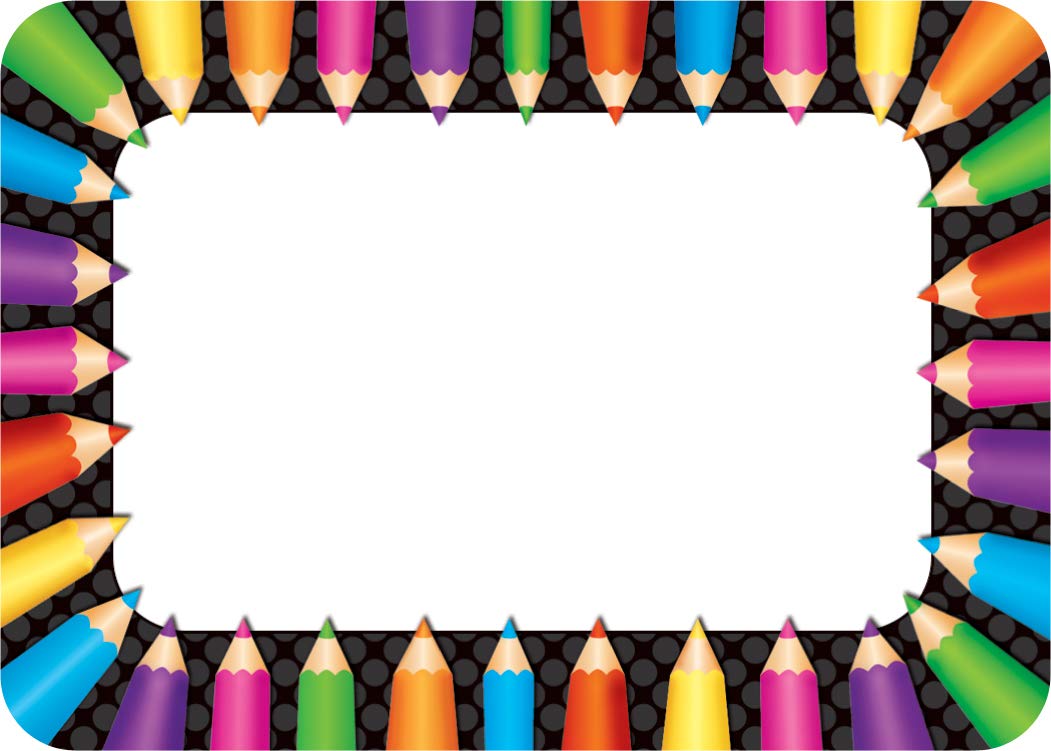 Teacher Created Resources Colored Pencils Name Tags (TCR5513)
