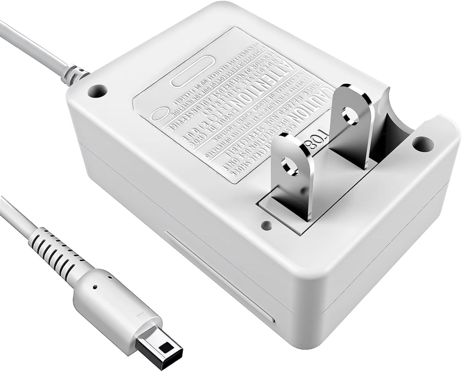 3DS Charger, AC Adapter for New 3DS 2DS 2DS XL 2DS DSi DSi XL - Home & Travel Charger with Wall Plug (100-240v)