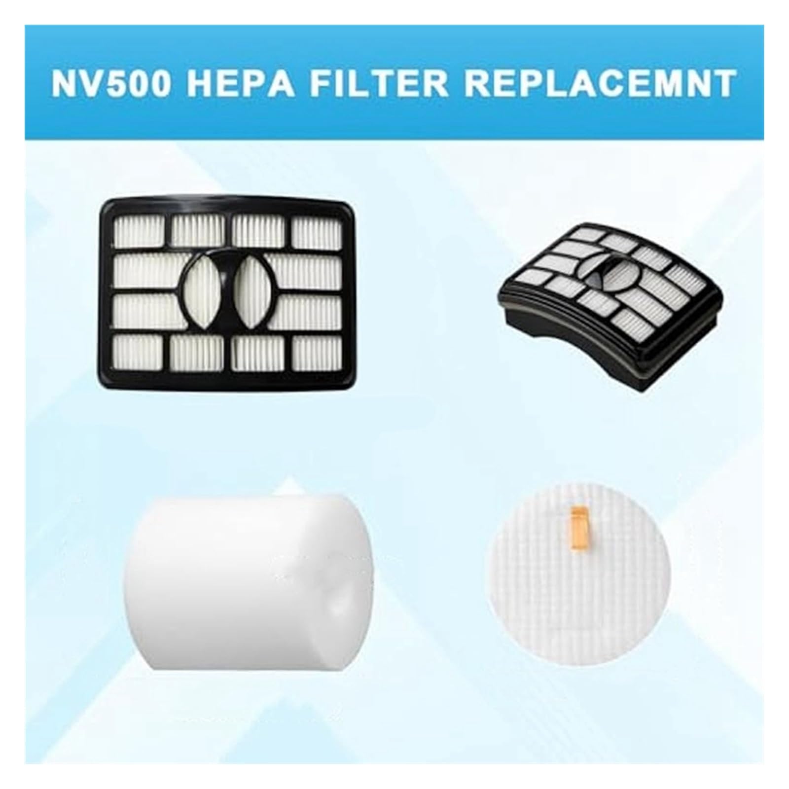 Filtro Di Ricambio For Aspirapolvere WCS, Compatibile Con Shark Rotator Pro, Compatibile Con Lift-Away, NV500, NV501, NV502, NV503, NV505, NV510, NV520, Filtri HEPA