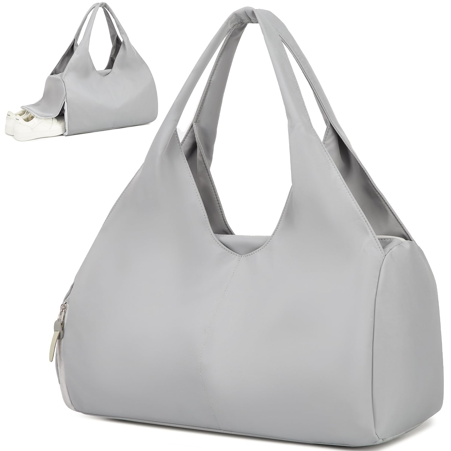 Sporttasche Damen Reisetasche Handgepäck mit Schuhfach & Nassfach | 600D Nylon Trainingstasche kleine Gym Tasche für Yoga Sauna Schwimmen Weekender