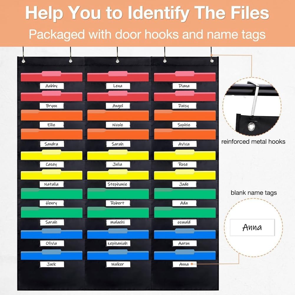 Amazon.co.jp: Quarue 30 ポケット ファイル ポケット チャート