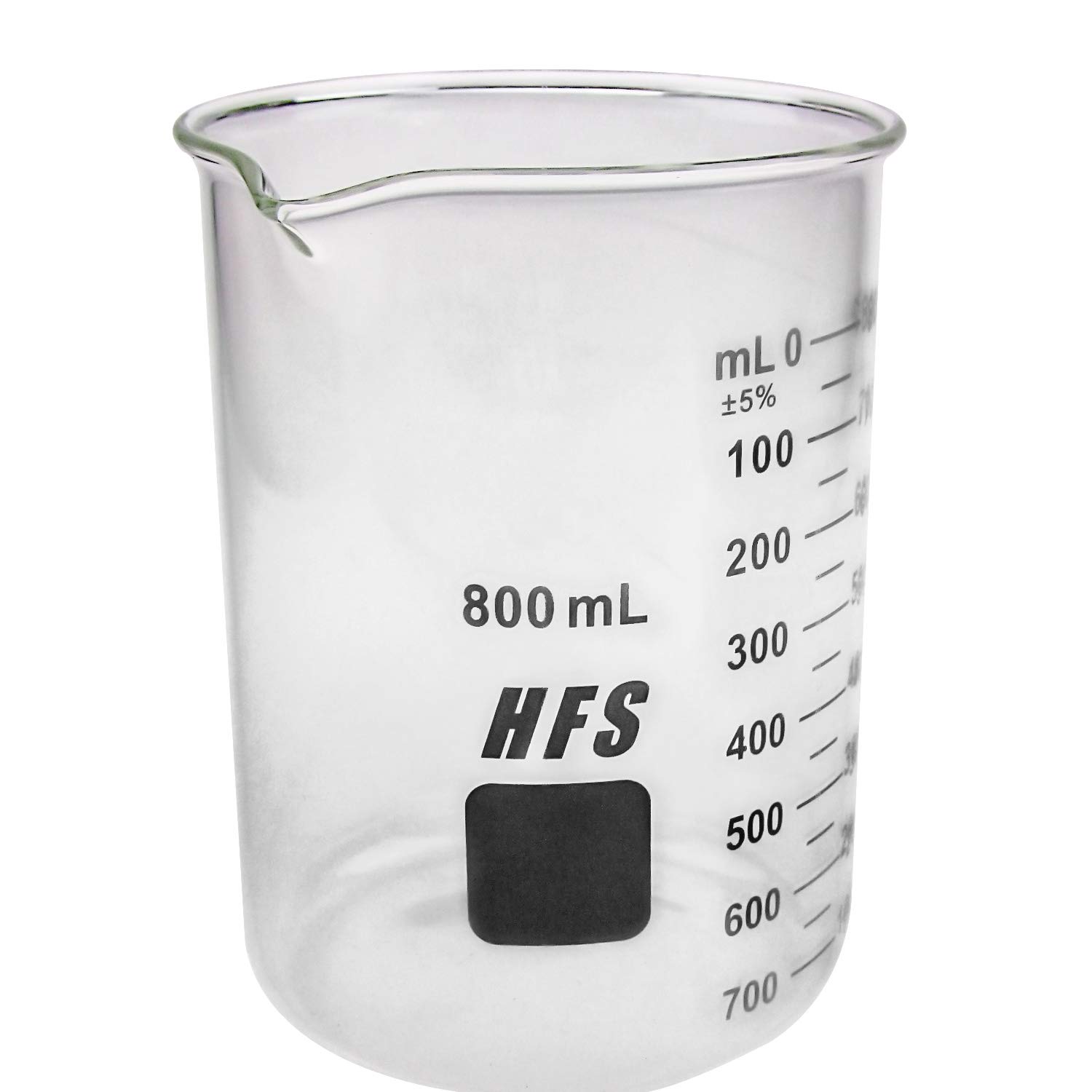 HFS(R) 800mL Beaker, Griffin Beakers Low Form Double Scale Graduated