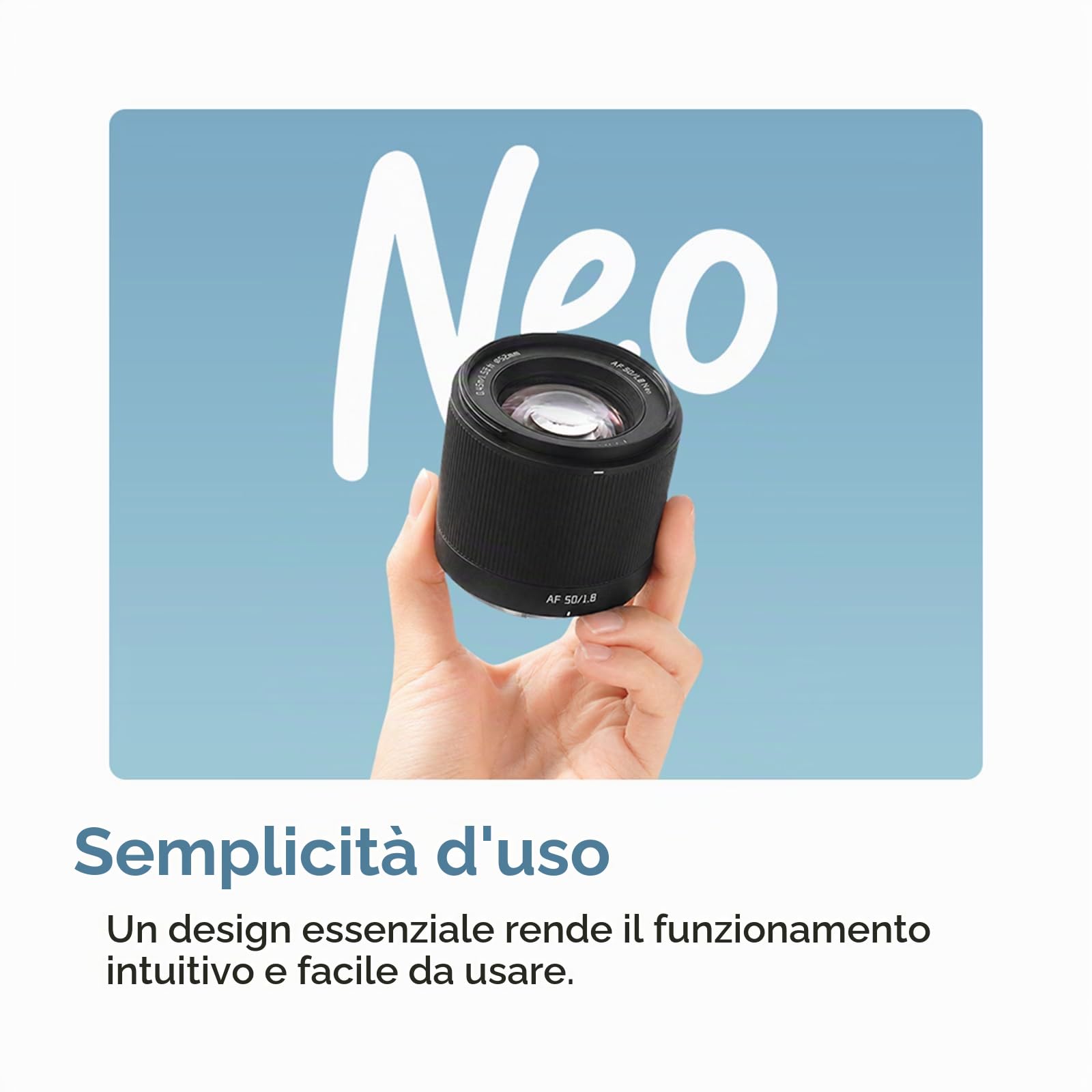 TTARTISAN 50mm f/1.8 Neo L Autofocus Full-Frame Fixed Focal Length per L-Mount | Design leggero fai da te con custodia per obiettivo stampata 3D per principianti, compatibile con T TL TL2 CL SL