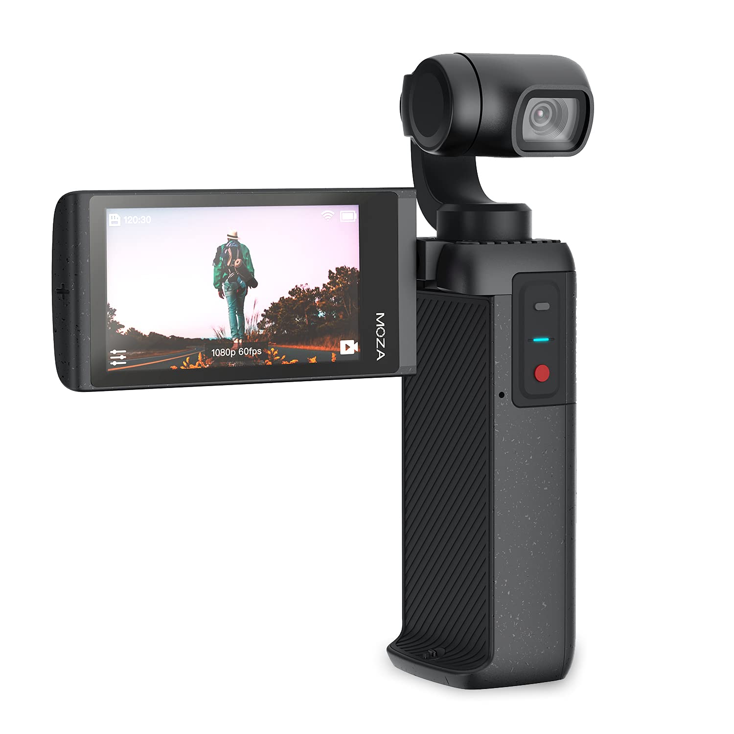 Inov8Moza Moin 4K Camera 3-Axis Gimbal Stabiliser with 2.45" Touch LCD and 120 Degree FOV Lens for Travel and Vlogging