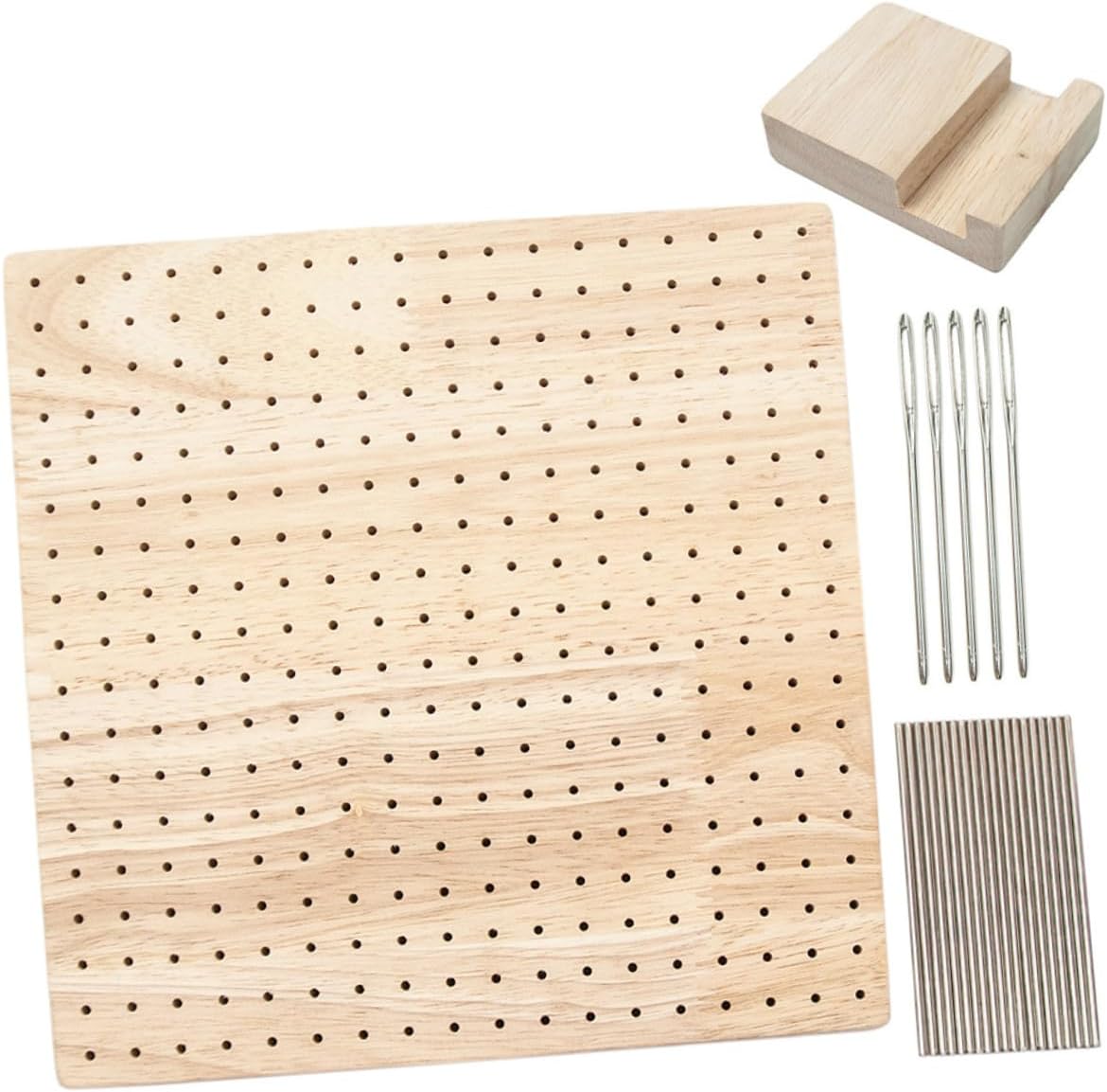 Square Wooden Blocking Board for Knitting Crochet Crafts