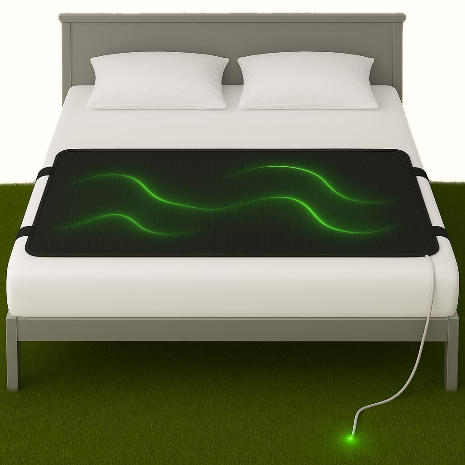 Grounding Mat for Bed King, Queen, Full Size, for Sleeping Improvement, Muscle Relaxation, Earthing Pad for Feet, Mats for Desk, Earth, Pads for Bedding, Wellness Gift
