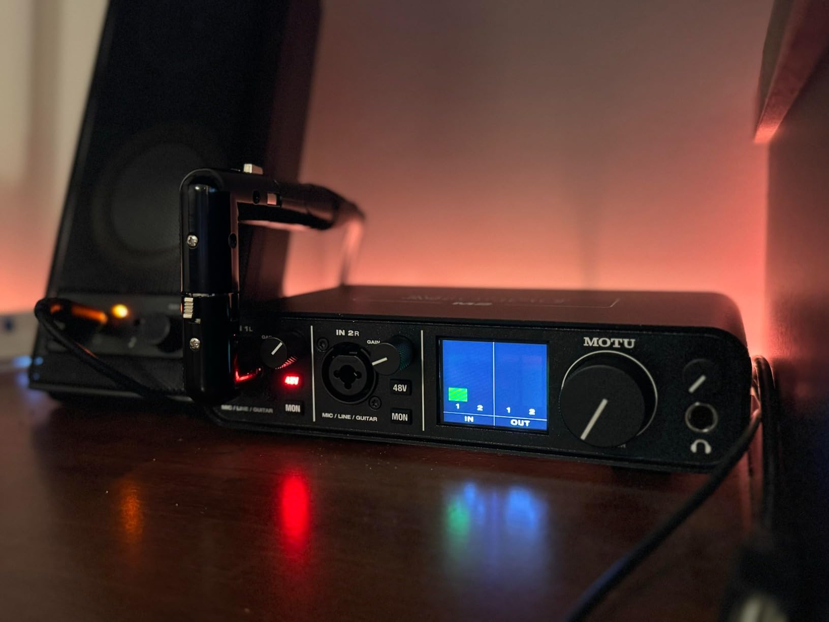 MOTU M2 with LCD VU meters