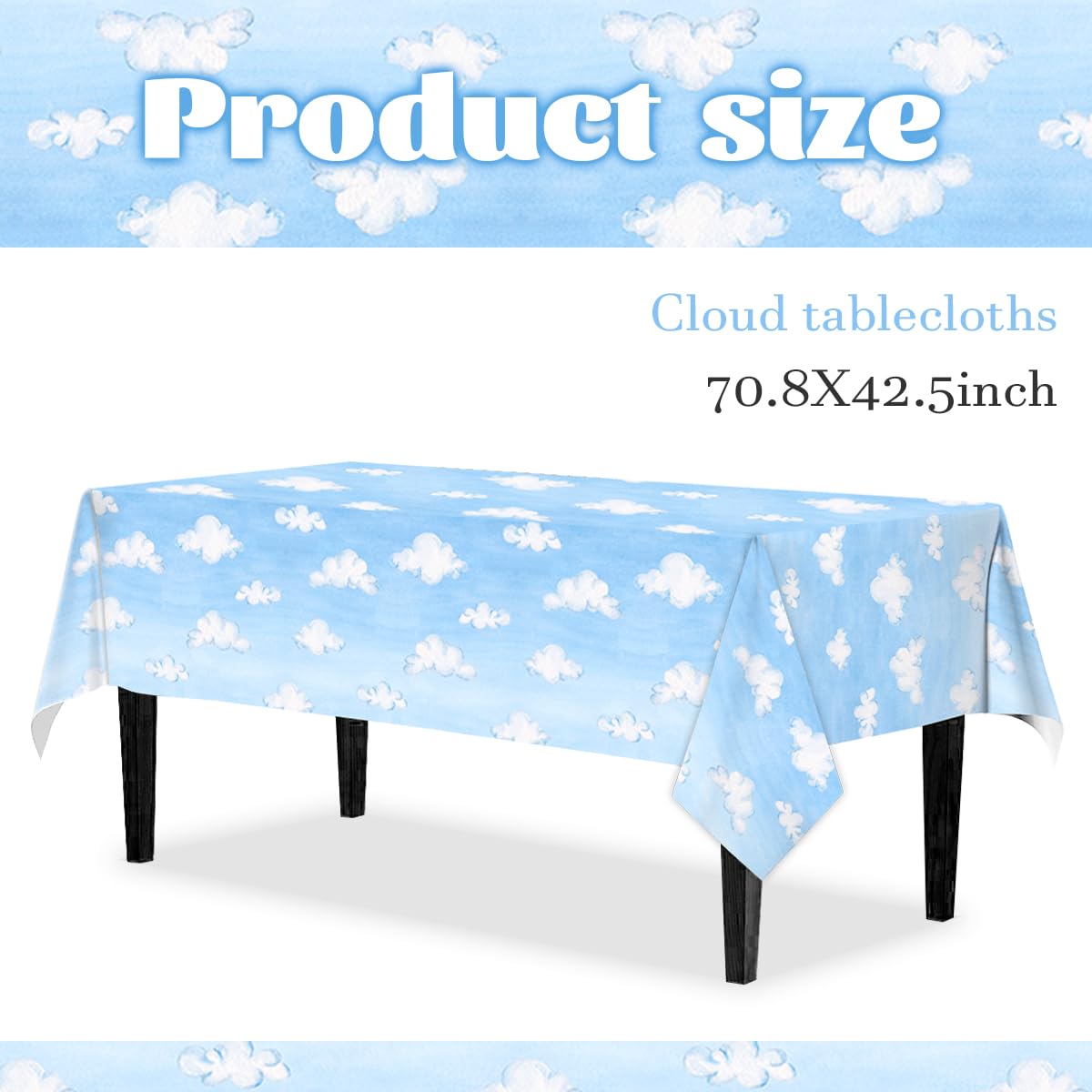 Amazon.com: CMUSKO 3Pcs Cloud Tablecloths-Cartoon Story Party