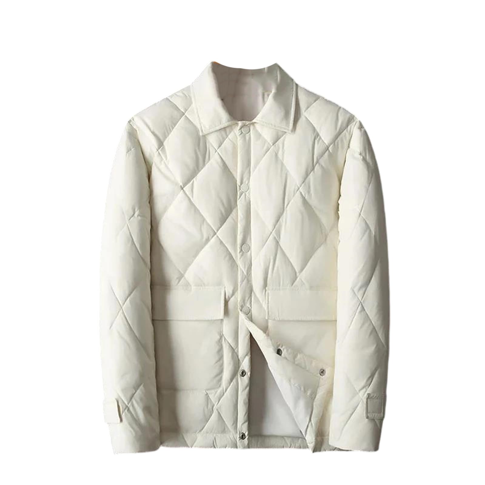 Doudoune automne-hiver à simple boutonnage au design épuré et finitions tailleur