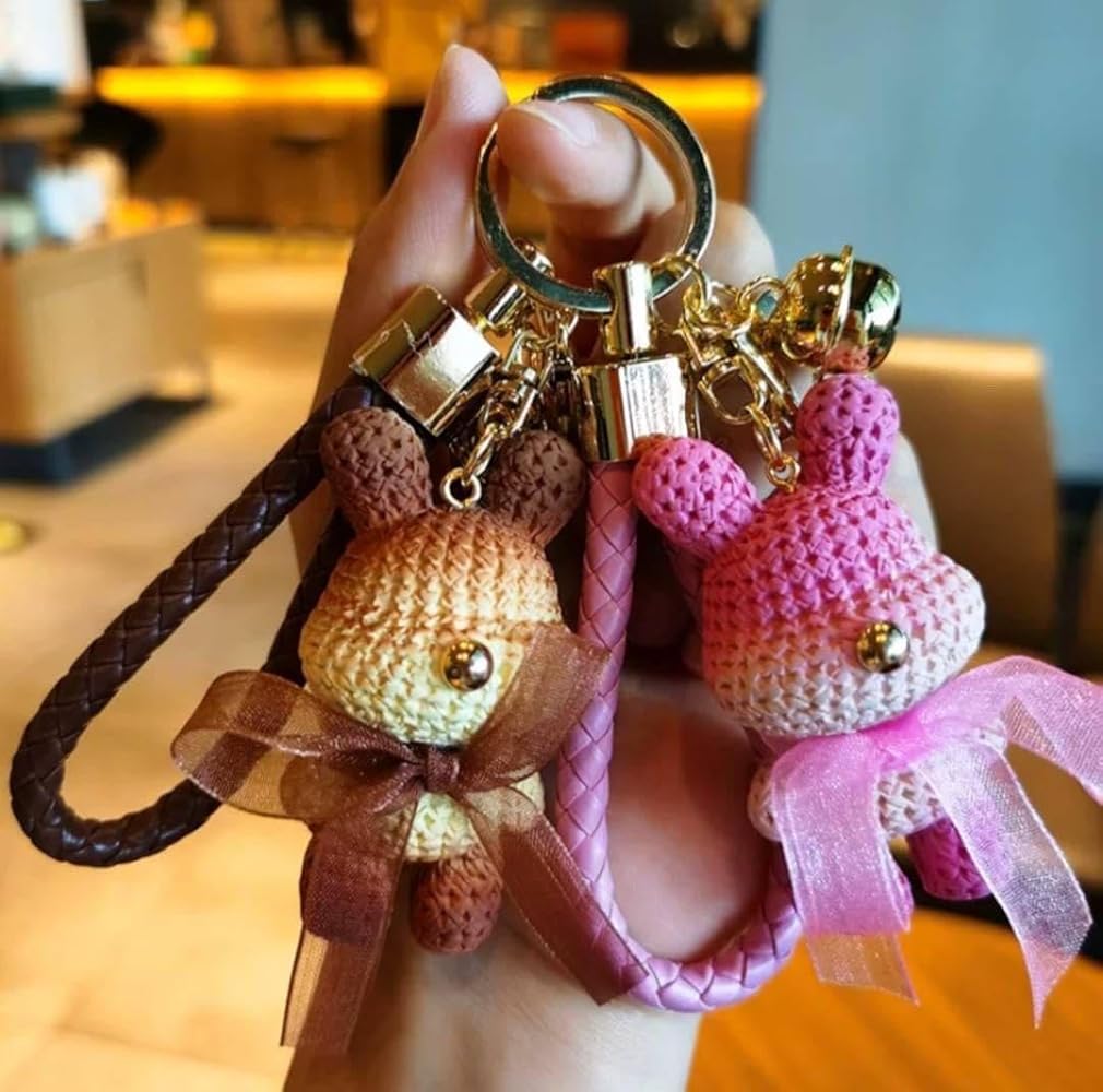 ～月夜の桜うさぎ～(小)　瑠璃　他レジンキーホルダー計4点 うさぎと月と夜桜 レジン キーホルダー キーホルダー cafe mocha