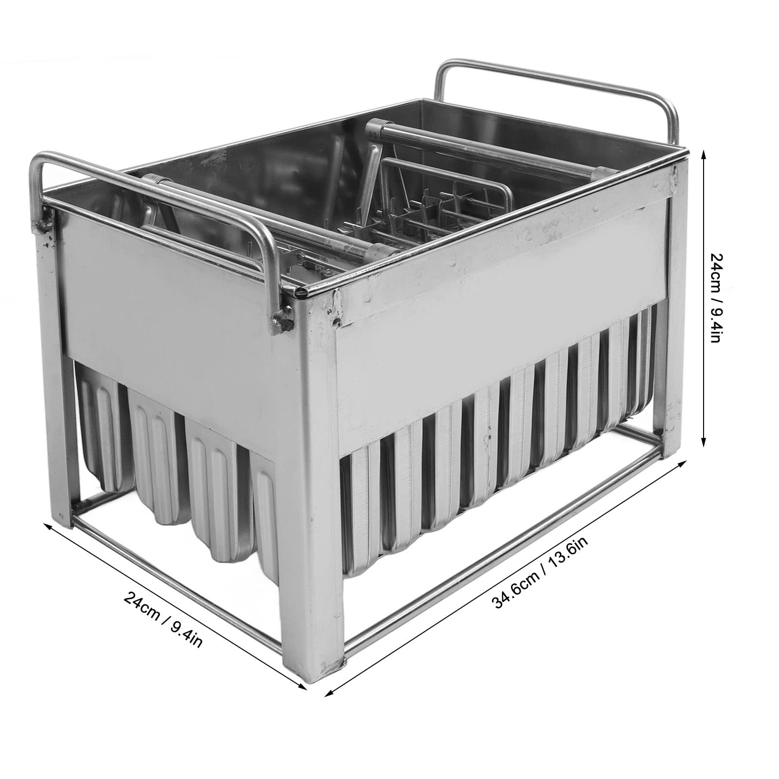 Keenso Soporte para Molde de Helado de Acero Inoxidable 304, Liso Práctico para Cocina Casera