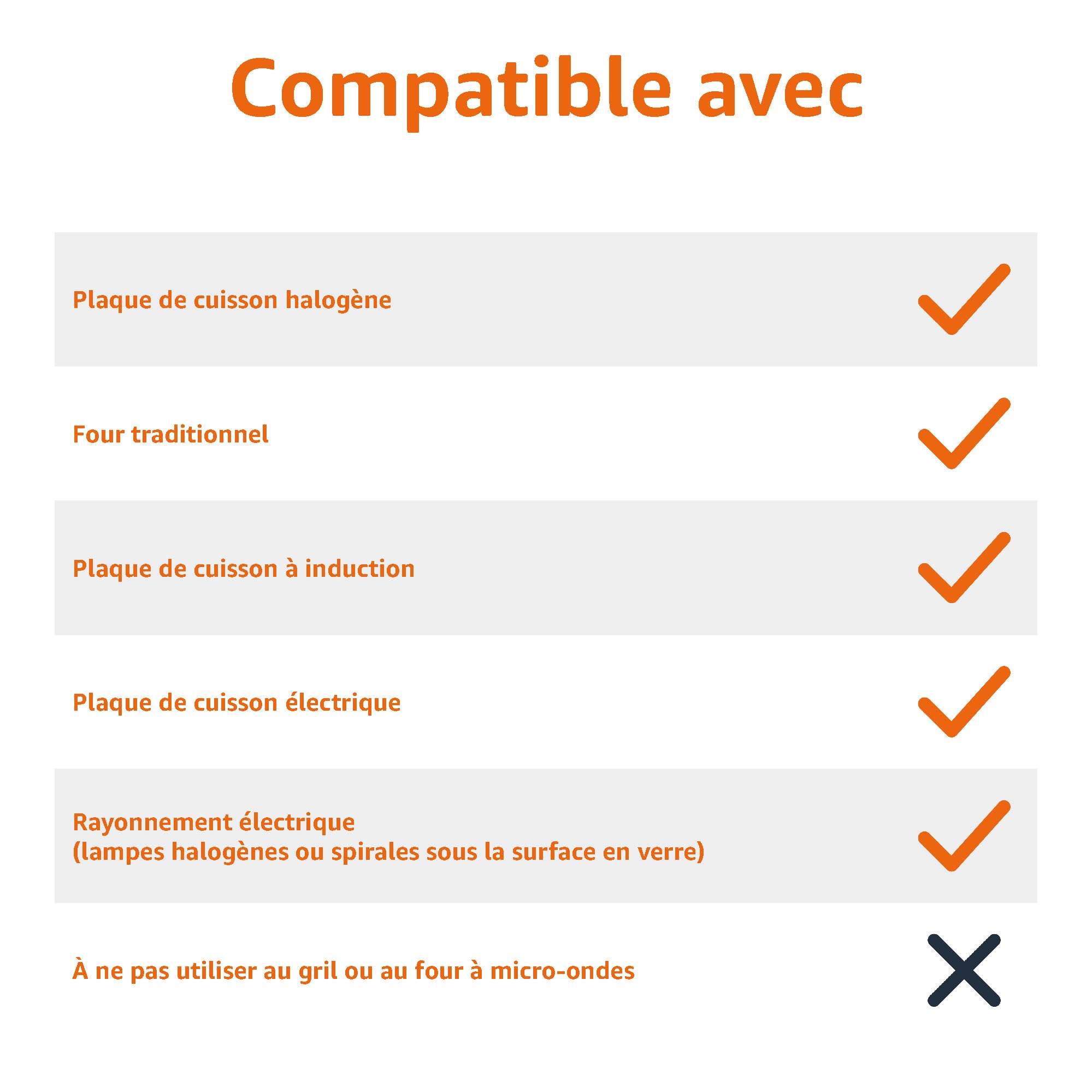 Amazon Basics Lot de 3 poêles à frire en acier inoxydable revêtues d'aluminium, passe au four et au lave-vaisselle, poêles de 20 cm, 24 cm et 30 cm, Argenté