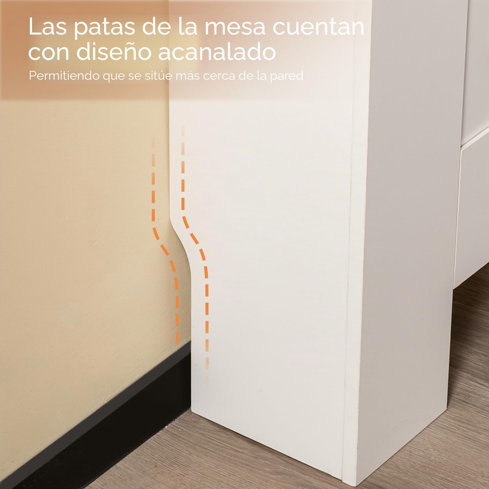 Buybyroom Buffets Altos, Cubierta Radiador, Cubierta Radiador Madera, Lattes Horizontales, para Salón, Dormitorio, Pasillo, 152 X 19 X 82 cm, MDF Blanco