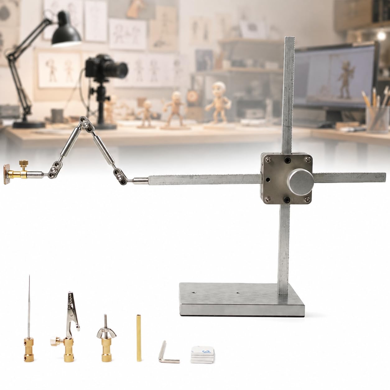 TsoLay Kit di Armature per Stop Motion con 5 Connettori per Animatori, Rigging E Avvolgitore per Animazione Stop Motion, Time-Lapse, Fotografia di Prodotti E Progetti Creativi. 26CM