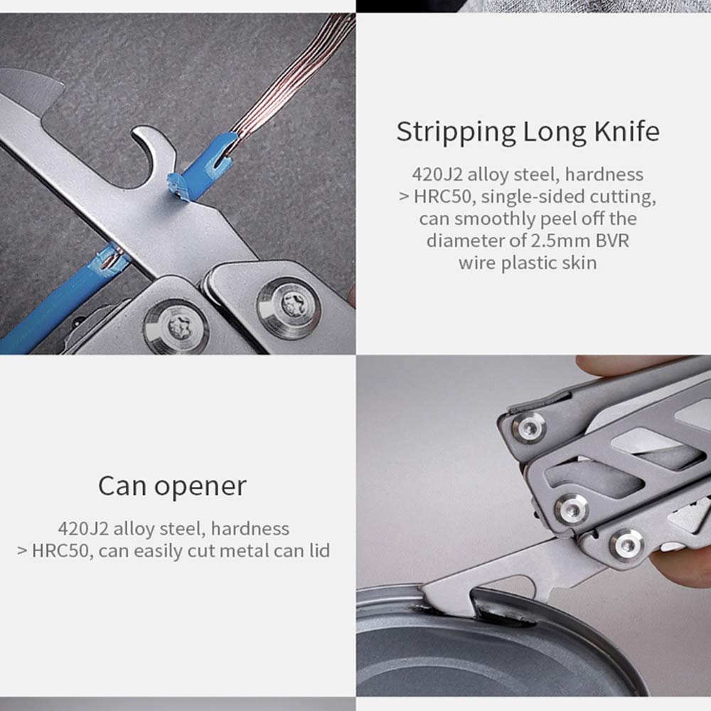 Nextool Flagship Pro 16-in-1 Multitool KT5020 Pocket Multi Function Pliers Durable Stainless Steel Multi Tools for Outdoor Survival, Camping, Fishing, Hiking, Hunting Backpacking