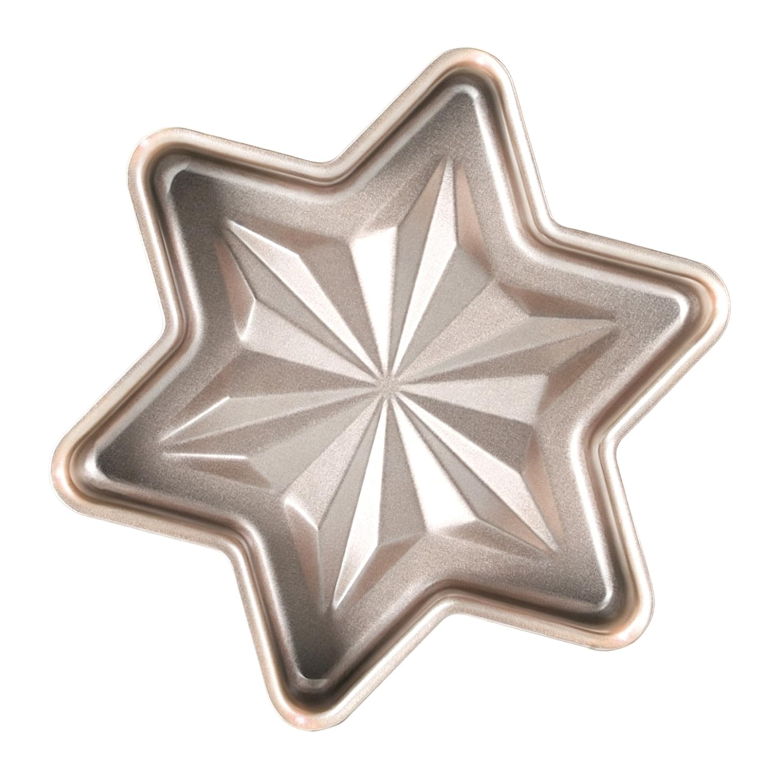 ZEPFJHE Nonstick Star Baking Mold Carbon Steel Cake Pan, 8.07 X 8.07 X 1.97 in Oven Bakeware for Bread Baking and Daily Home Cake Prep Star Pan Mold Nonstick Carbon Steel Bread Oven Dessert Home Easy