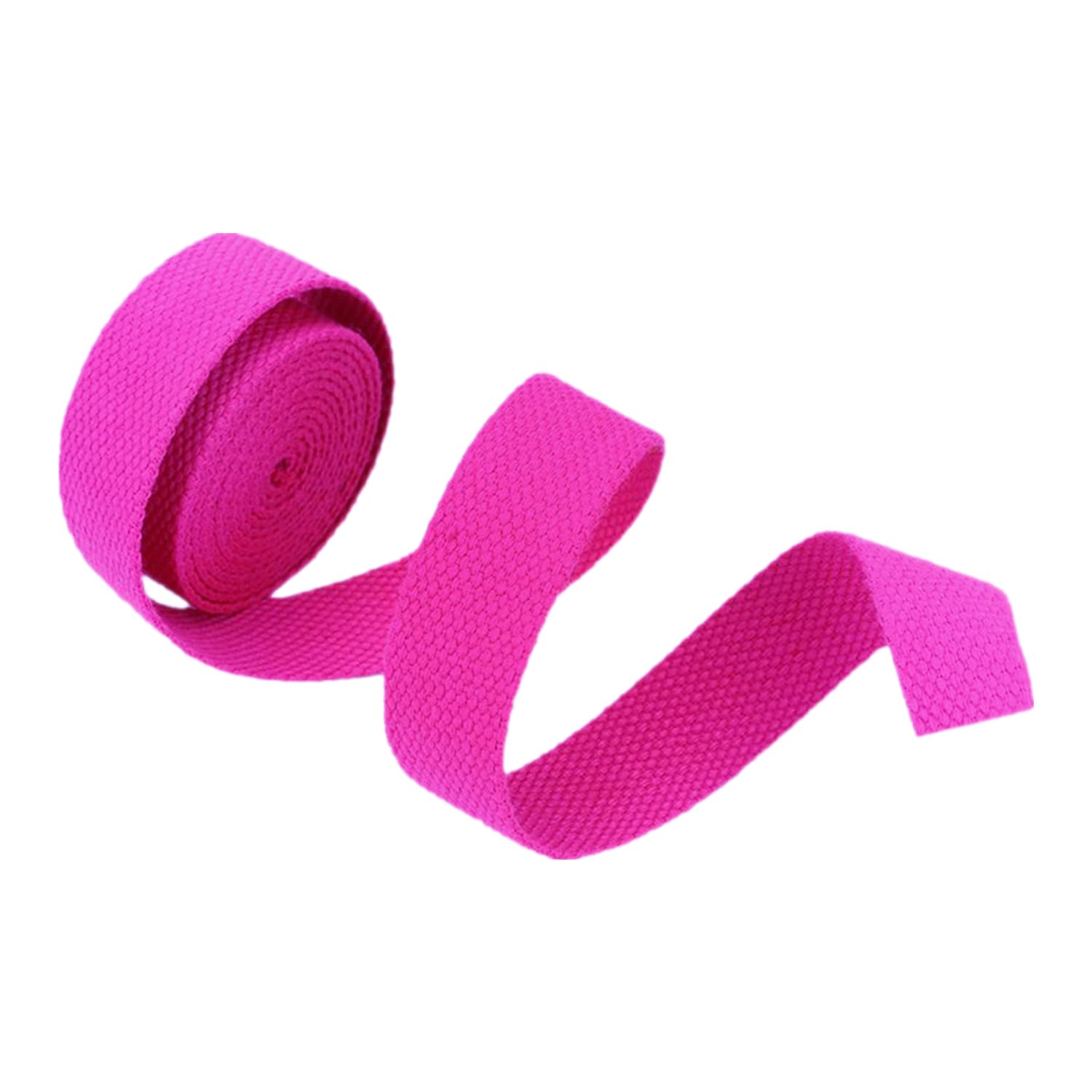 Pasek bawełniany 25 mm do pasków do toreb w wielu kolorach, 5-50 jardów(Rose Red,50 yard)