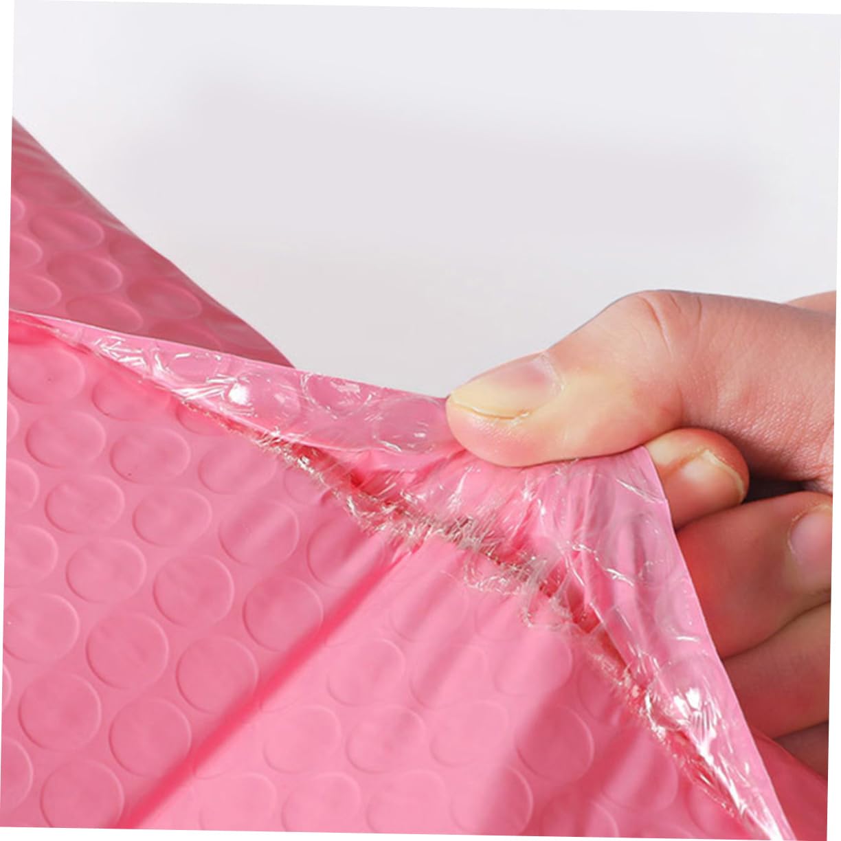 Enveloppe à Bulles Rose 100 Pièces en Pe, Adhérence Forte